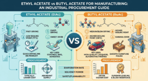 Ethyl Acetate vs Butyl Acetate for Manufacturing: An Industrial Procurement Guide